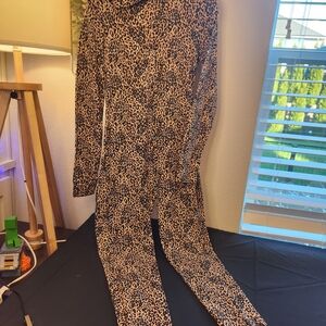 PINK Victoria's Secret Animal Print Jumpsuit